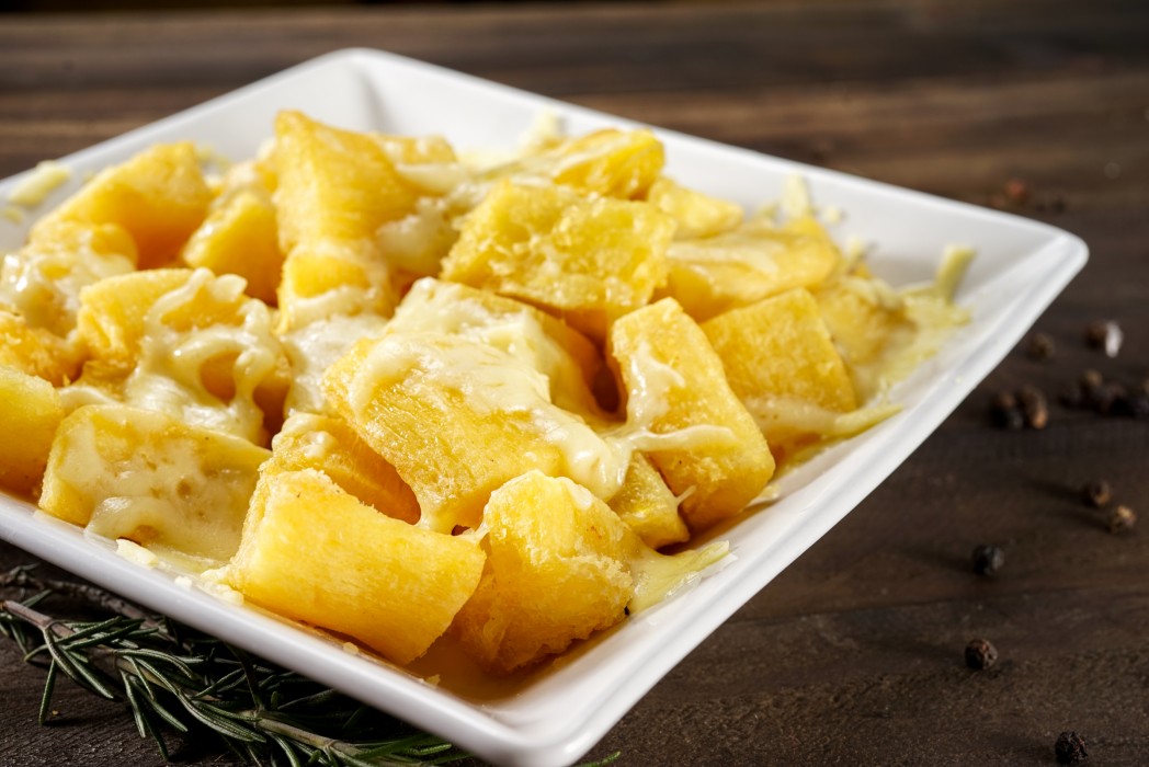 Macaxeira com queijo